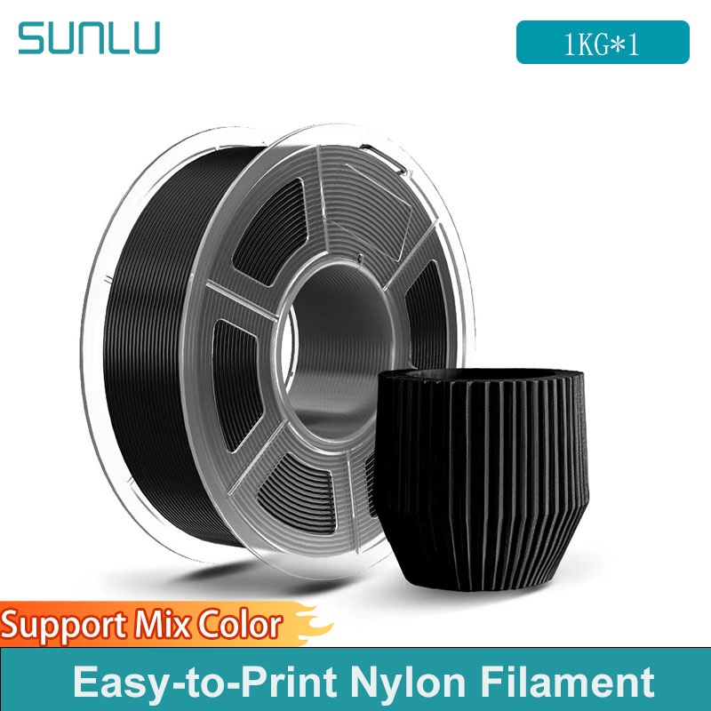 3D Printing Nylon - Filamento de nailon SUNLU, 1KG, fácil